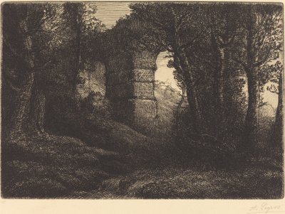 Ruinerna av en gammal akvedukt Ruinerna av en gammal akvedukt. av Alphonse Legros