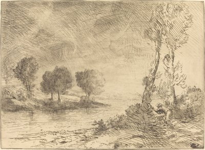Laxfiskare av Alphonse Legros