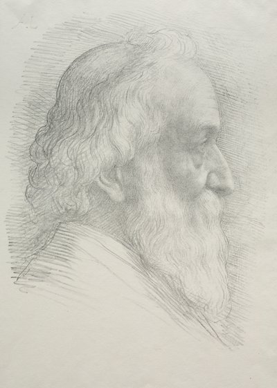 Självporträtt (10:e plattan) av Alphonse Legros