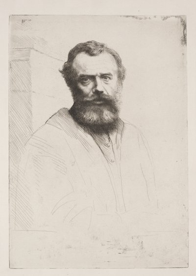 Självporträtt (tredje plattan) av Alphonse Legros