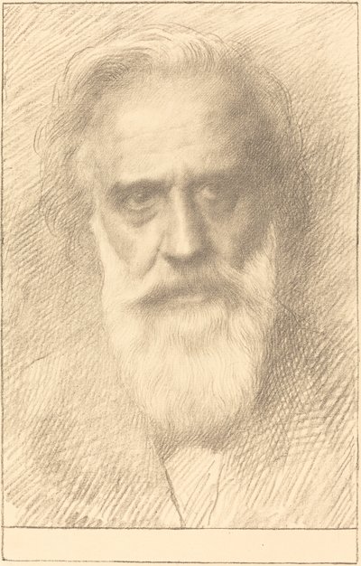 Självporträtt. av Alphonse Legros