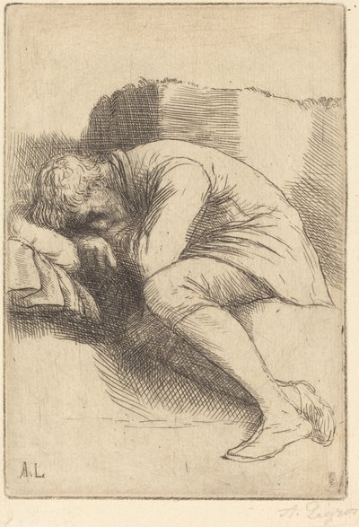 Sleeper En sovhytt. av Alphonse Legros