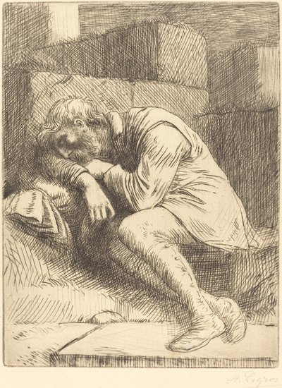 Sovande tiggare av Alphonse Legros