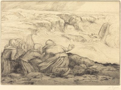 Liten båt i fara (Barque en peril) av Alphonse Legros