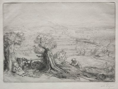 Souvenir av en dal i Bourgogne av Alphonse Legros