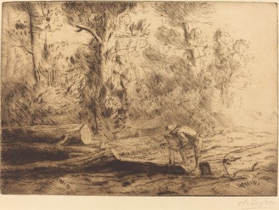Kvadrera loggar av Alphonse Legros