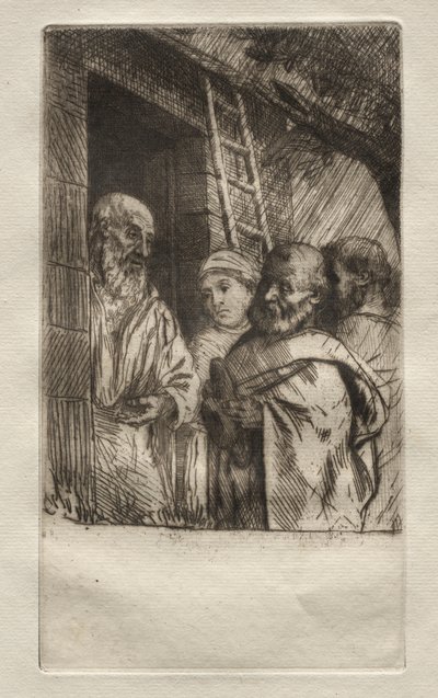 St. Peter och St. Paul vid porten till Bonhomme Misère av Alphonse Legros