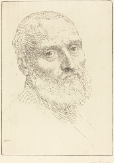 Studie för Head of a Man (Etude de tete d