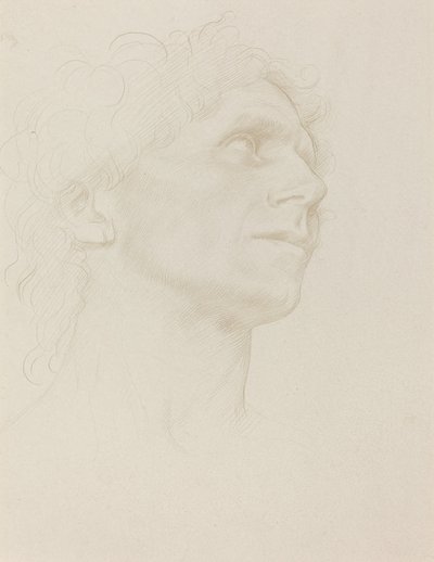 Studie av kvinnans huvud, högervänd av Alphonse Legros