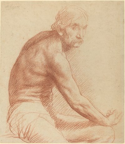 Studie av en grek. av Alphonse Legros
