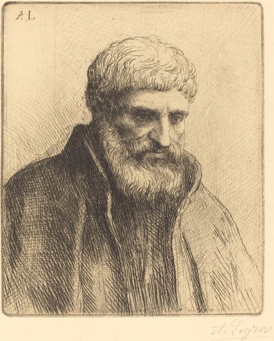 Studie av en gammal man (Etude de vieillard) av Alphonse Legros