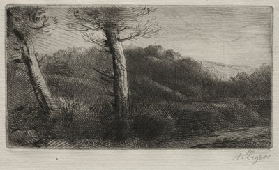 Solnedgång av Alphonse Legros