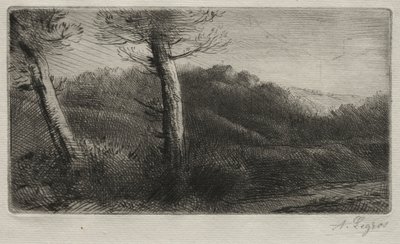 Solnedgång. av Alphonse Legros