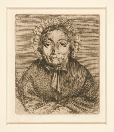 Chef för en gammal kvinna av Alphonse Legros