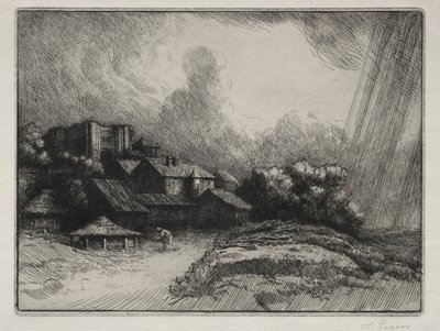 Abbey Farm. av Alphonse Legros