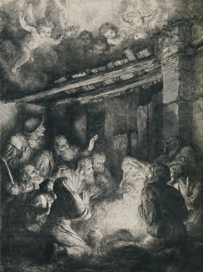 Herdarnas tillbedjan, 1922. av Alphonse Legros