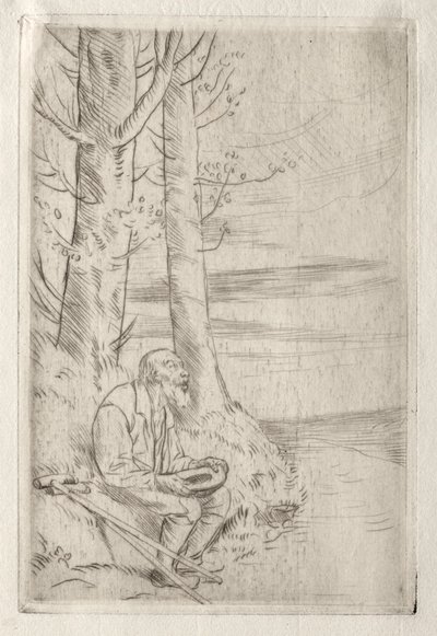 Den blinde tiggaren. av Alphonse Legros