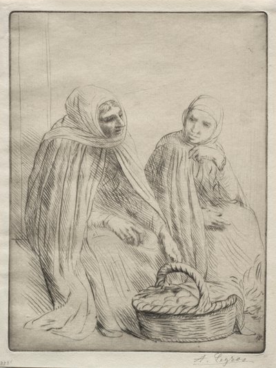 Ägghandlarna 1:a tallriken. av Alphonse Legros