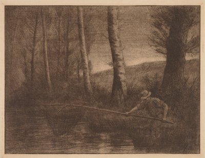 Fisken i Hoop Net av Alphonse Legros