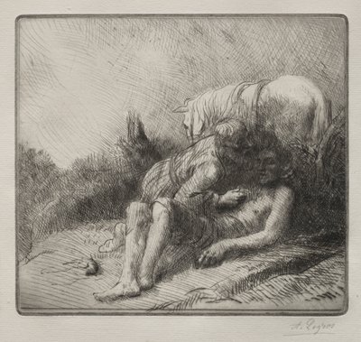 Den barmhärtige samariten av Alphonse Legros
