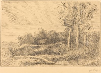 The House of the Well La maison du puits. av Alphonse Legros
