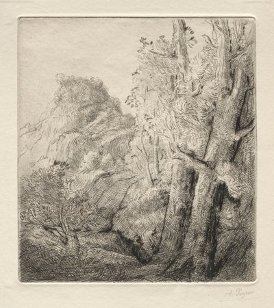Den gamla staden. av Alphonse Legros