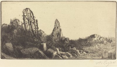 The Old Race-grounds i Montrouge av Alphonse Legros