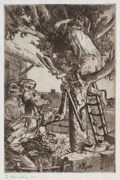 Pärontjuven, nr 1, ca. 1890. av Alphonse Legros