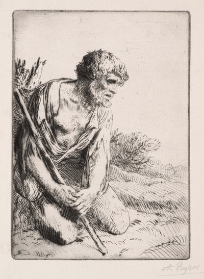 Den förlorade sonen 3:e tallriken. av Alphonse Legros
