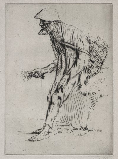Den röda pimpernelförsäljaren av Alphonse Legros