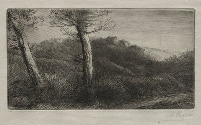Resenären sträckte ut sig på gräset av Alphonse Legros