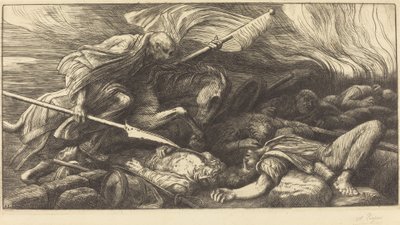 Dödens triumf: efter slaget (Le triomphe de la mort: Apres le combat) av Alphonse Legros