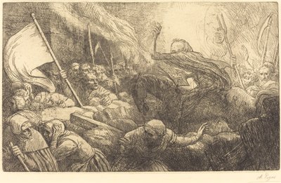 Dödens triumf: proklamation av Alphonse Legros
