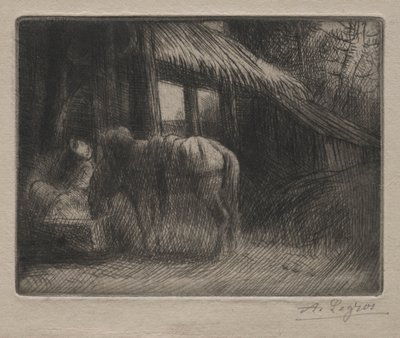 Bevattningsplatsen 2:a tallriken. av Alphonse Legros