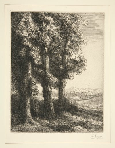 Tre träd av Alphonse Legros
