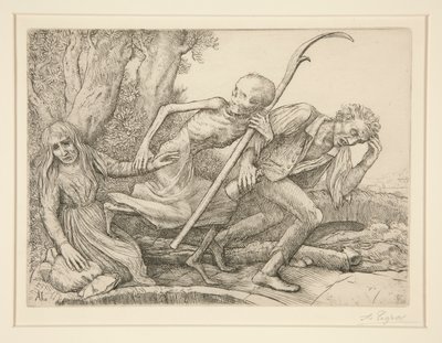 Triumph of Death: Death Leading L av Alphonse Legros