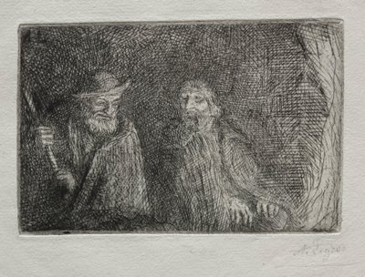 Två herdar De två herdarna. av Alphonse Legros