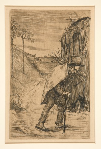A Mendiant (En tiggare) av Alphonse Legros