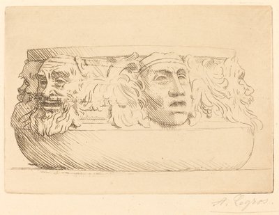 Vas med grotesker av Alphonse Legros