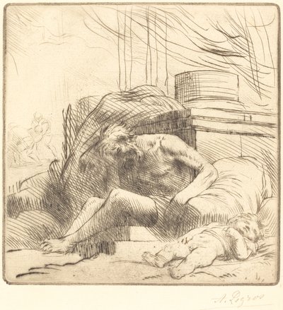 Offer för en brand av Alphonse Legros