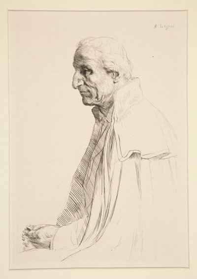 Gammal spanska (åldrad spanjor) av Alphonse Legros