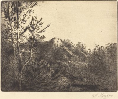Utsikt över en gård Valoux Farm. av Alphonse Legros