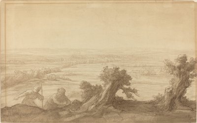 Utsikt över Flat Country, 1906. av Alphonse Legros