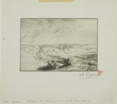Byn Wimille, nära Boulogne av Alphonse Legros