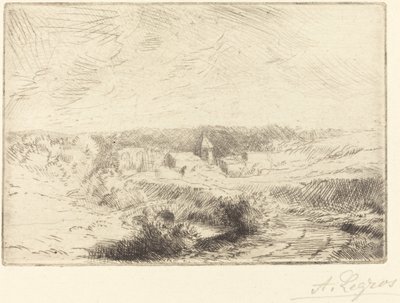 Byn Wimille, nära Boulogne (Village de Wimille, pres Boulogne) av Alphonse Legros