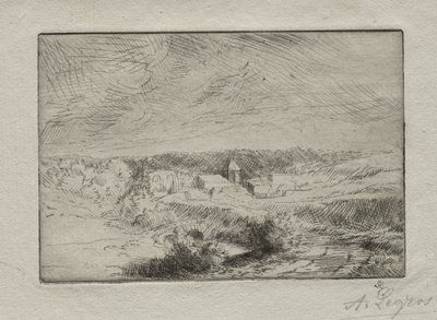 Byn Wimille, nära Boulogne av Alphonse Legros