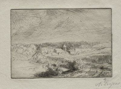 Byn Wimille, nära Boulogne. av Alphonse Legros