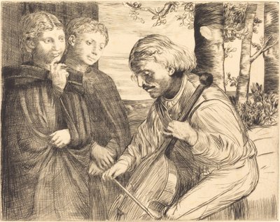 Violspelare av Alphonse Legros