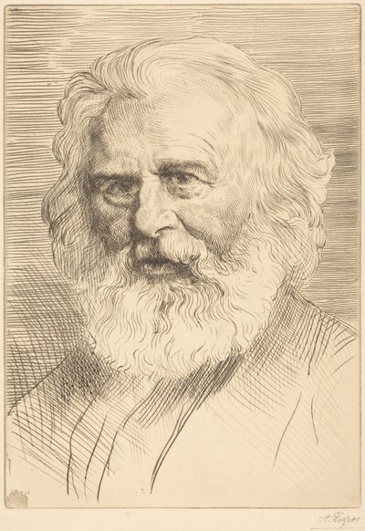 W.H. Longfellow, 1:a plåten av Alphonse Legros