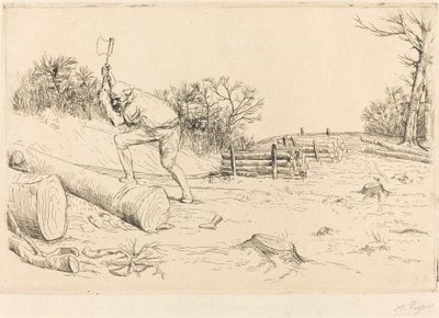 Vedhuggare (Smälthuggaren) av Alphonse Legros